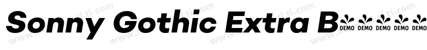 Sonny Gothic Extra B字体转换